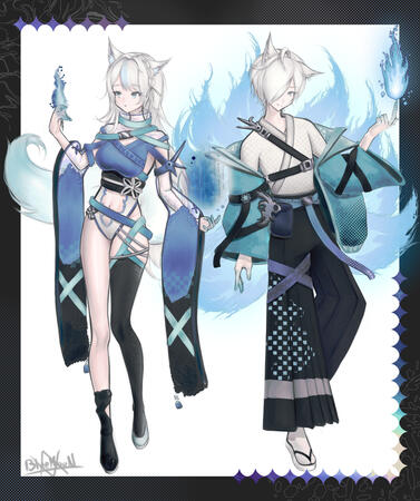 Shiro + Tama alt outfits